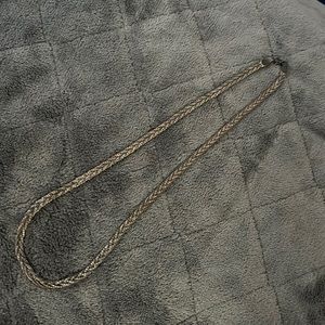 Tarnished Braided Silver Chain